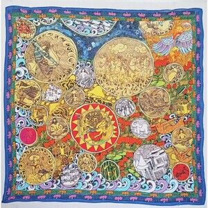 Artcafe Lg Woven Scarf Seema Kohli Colorful Celebration of Indian Spiritual Life